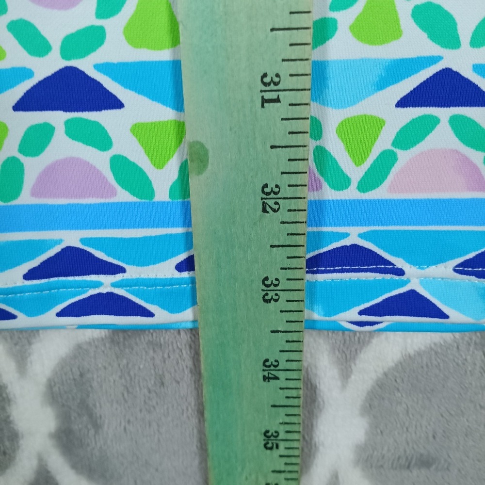 Lilly Pulitzer Dress Women Small Blue Green Nadine Chilly Lilly Beachy Tropical - Picture 7 of 11